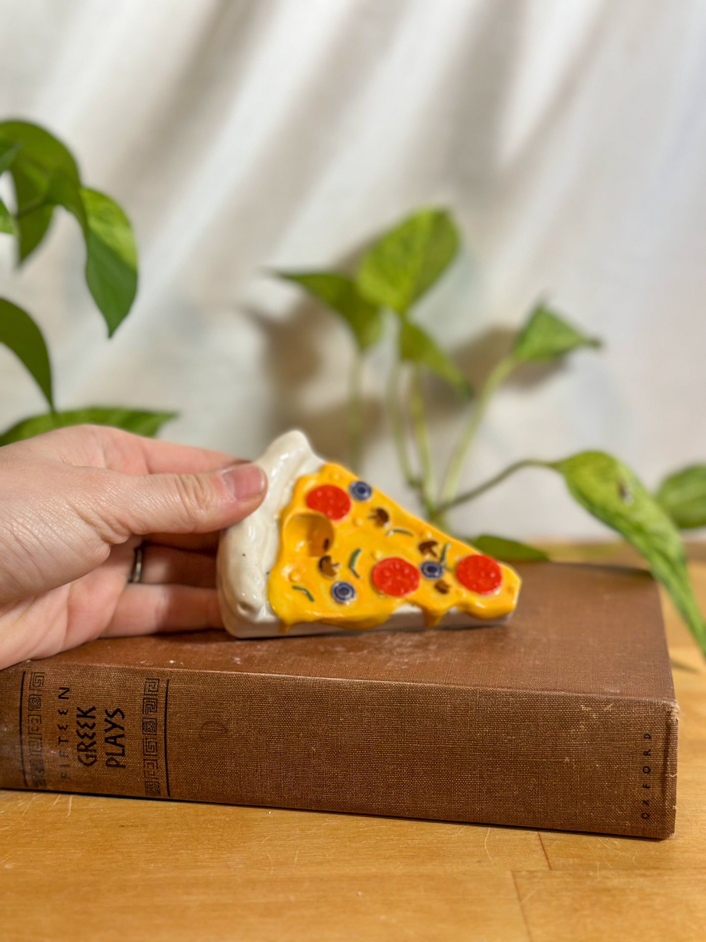 pizza ceramic smoking pipe