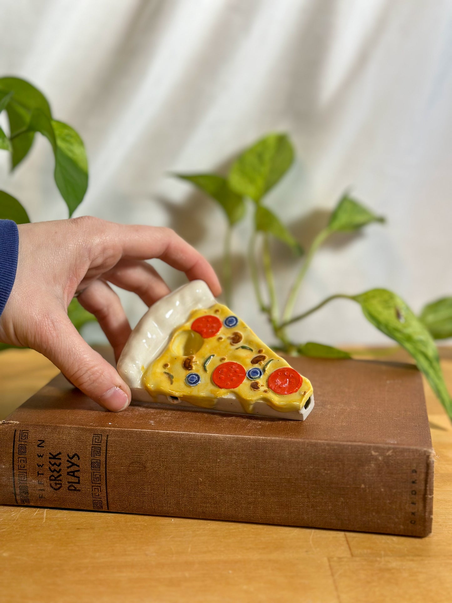 pizza ceramic smoking pipe