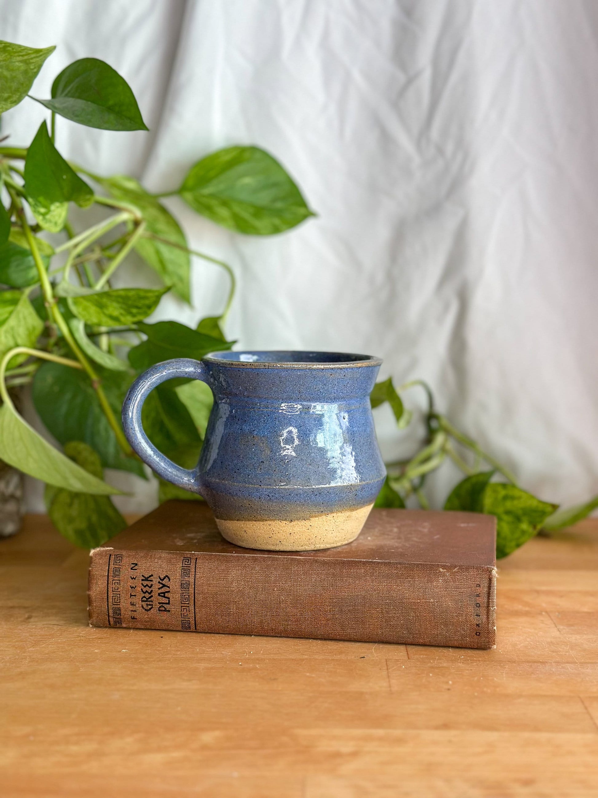 aesthetic blue mug