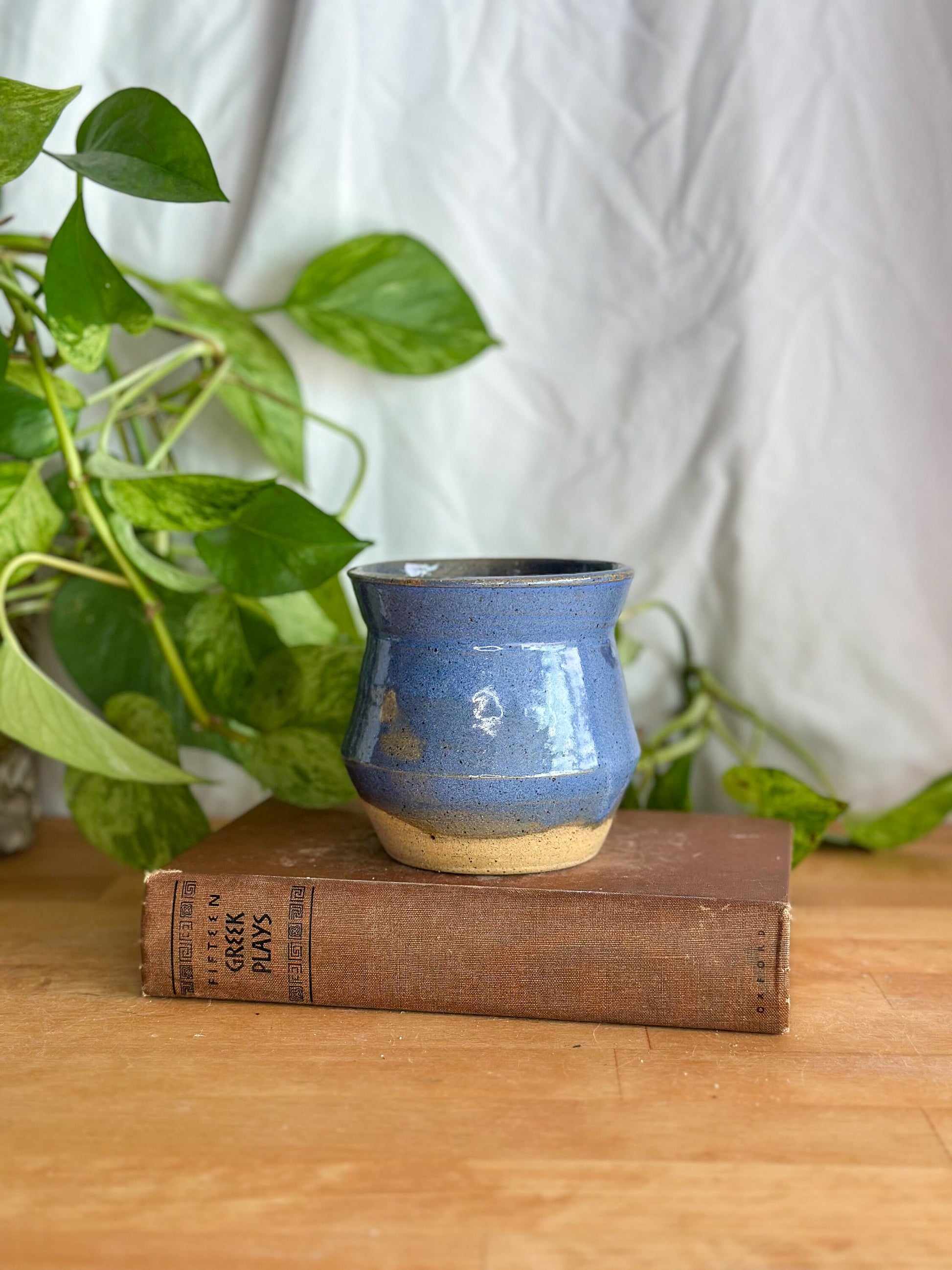 basic blue cozy tea mug