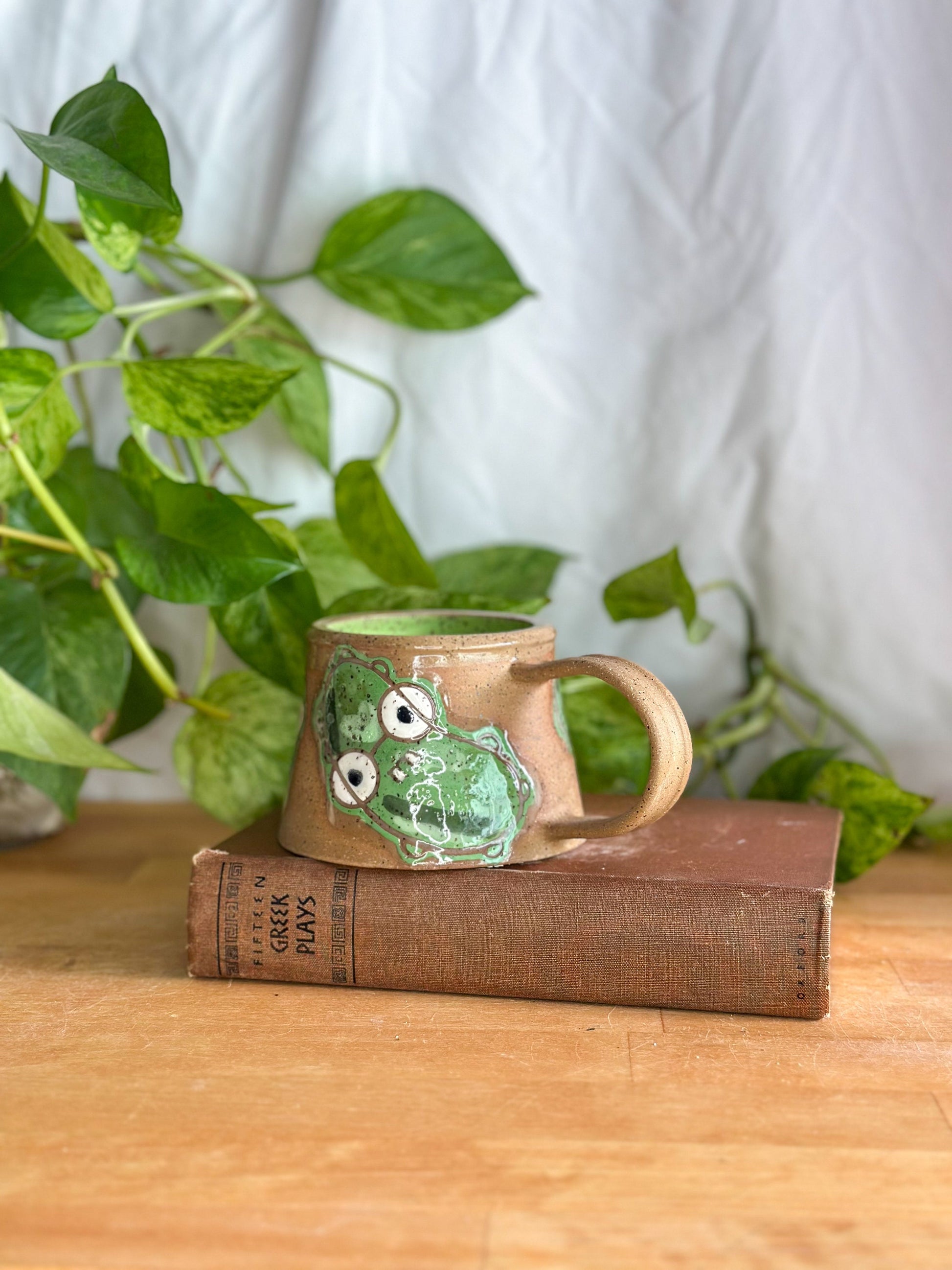 speckled pickle mug