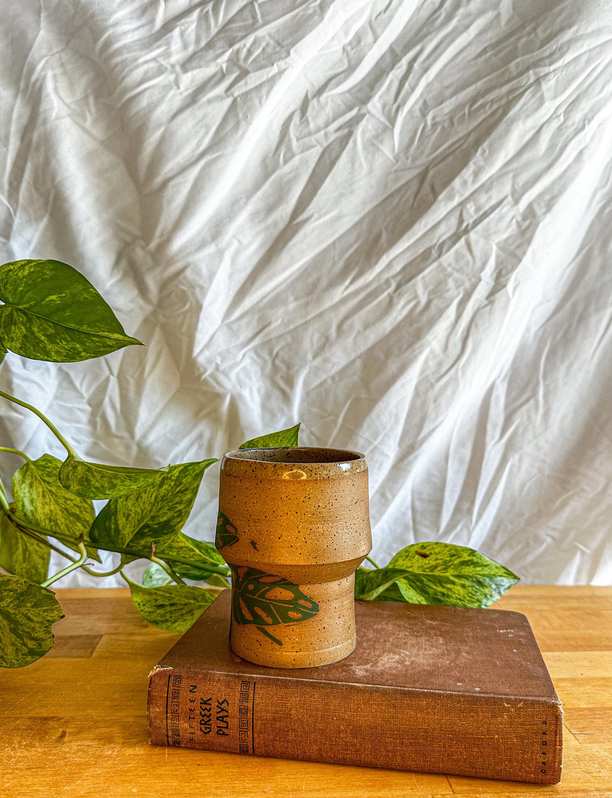 glossy and matte tea mug