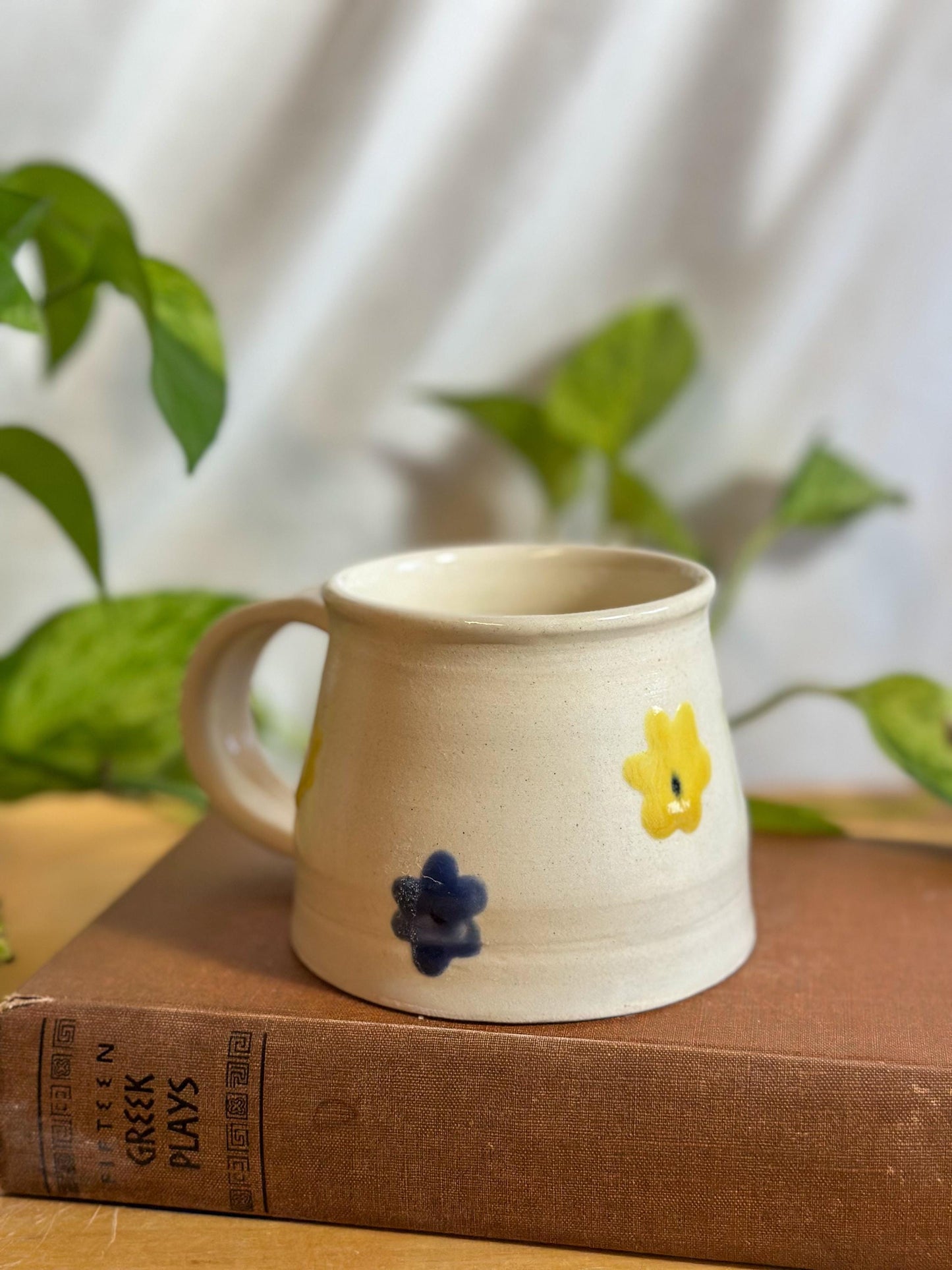 melting flowers matte coffee mug