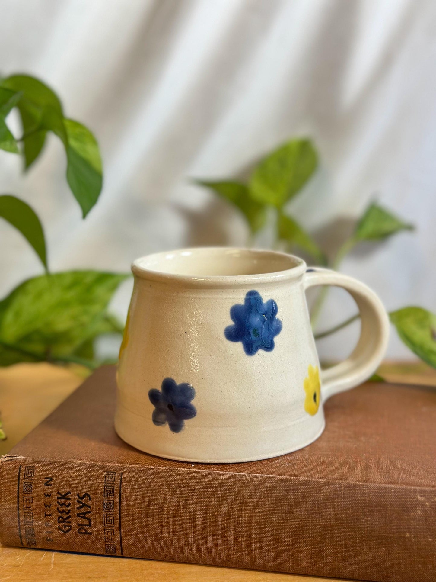 melting flowers matte coffee mug