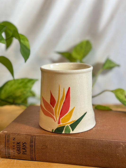 bird of paradise thumb indent cup