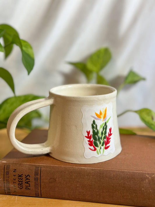 bird of paradise matte coffee mug