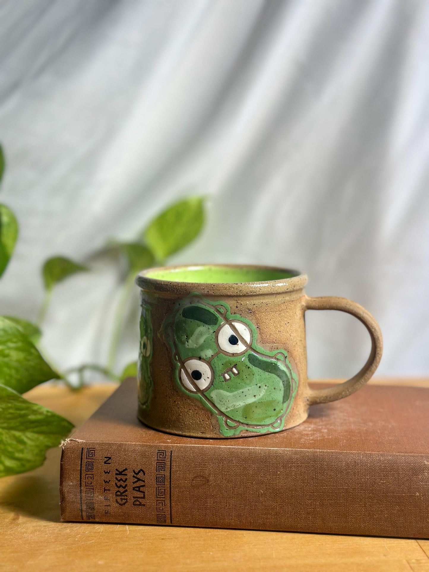 pickle electrolyte character modern latte mug