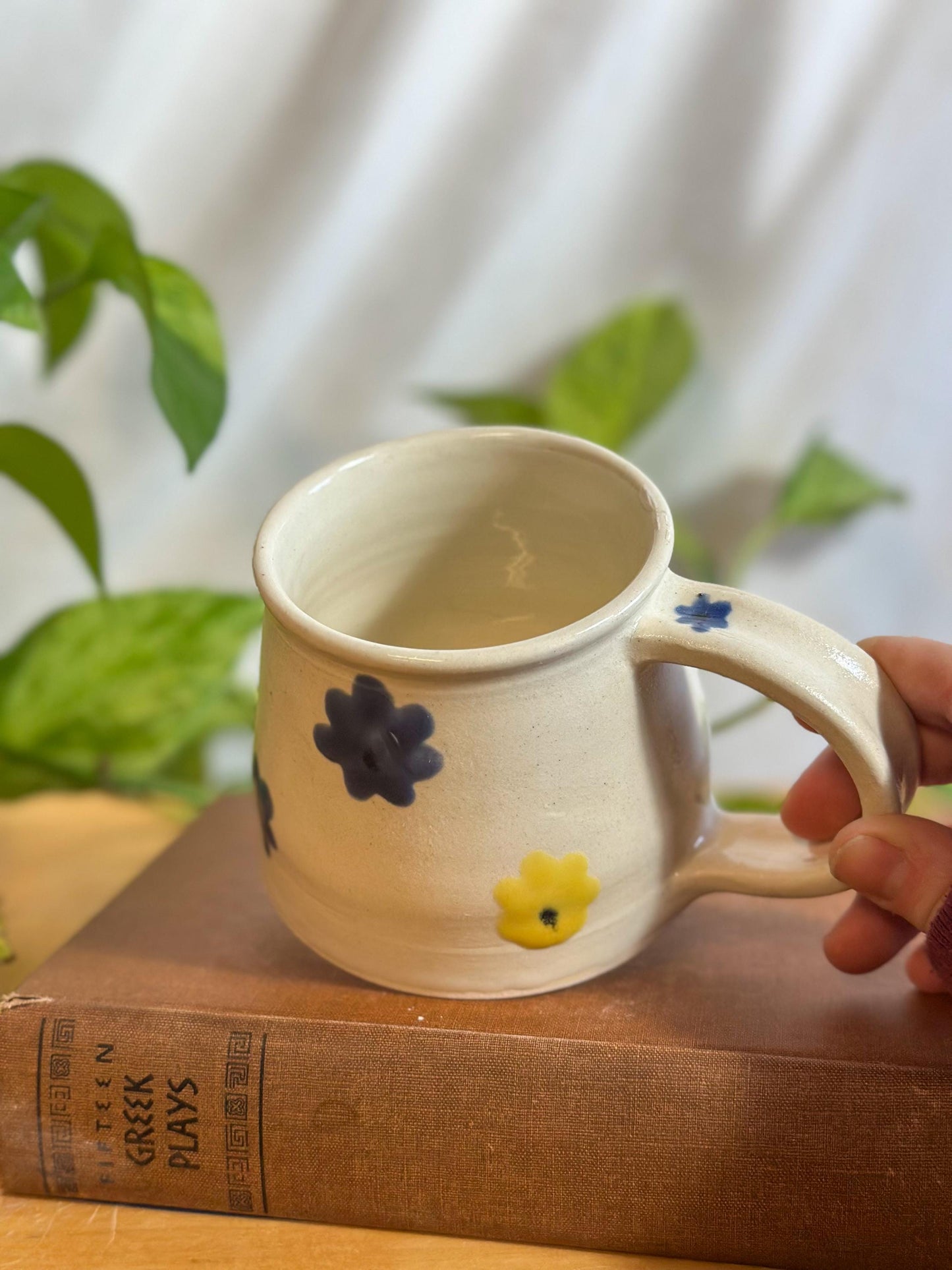 melting flowers matte coffee mug