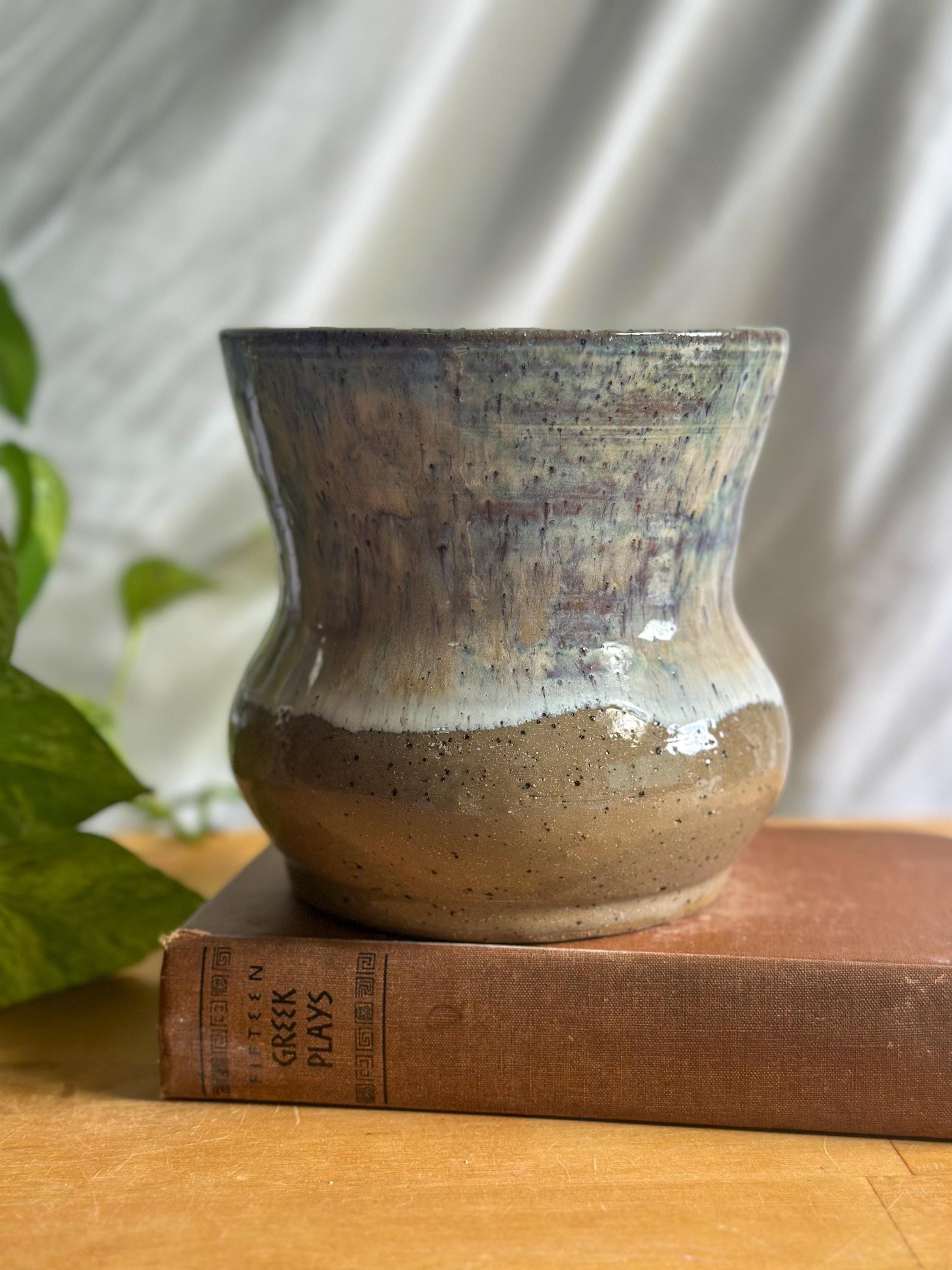 large crystal ceramic vase