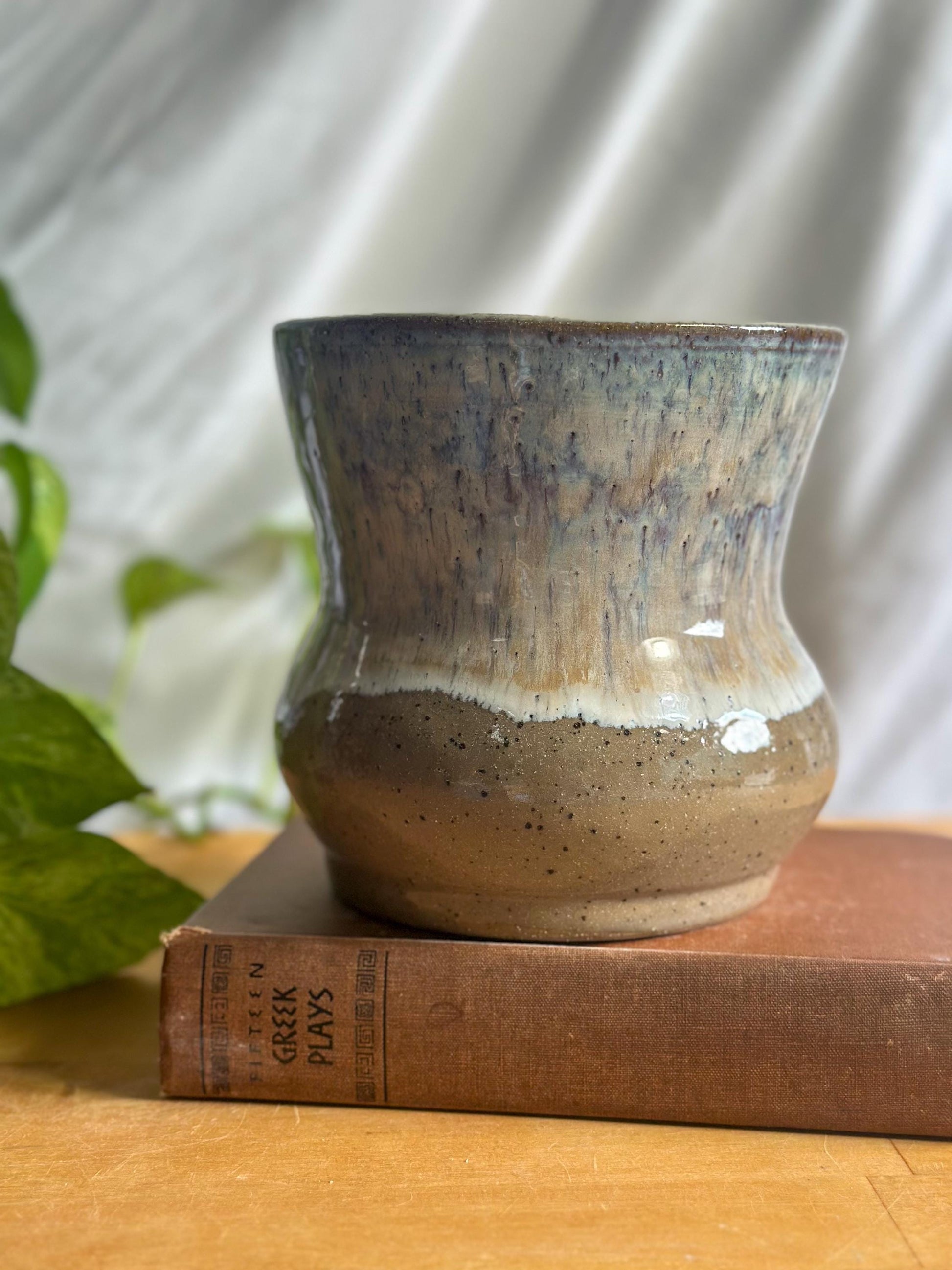 large crystal ceramic vase