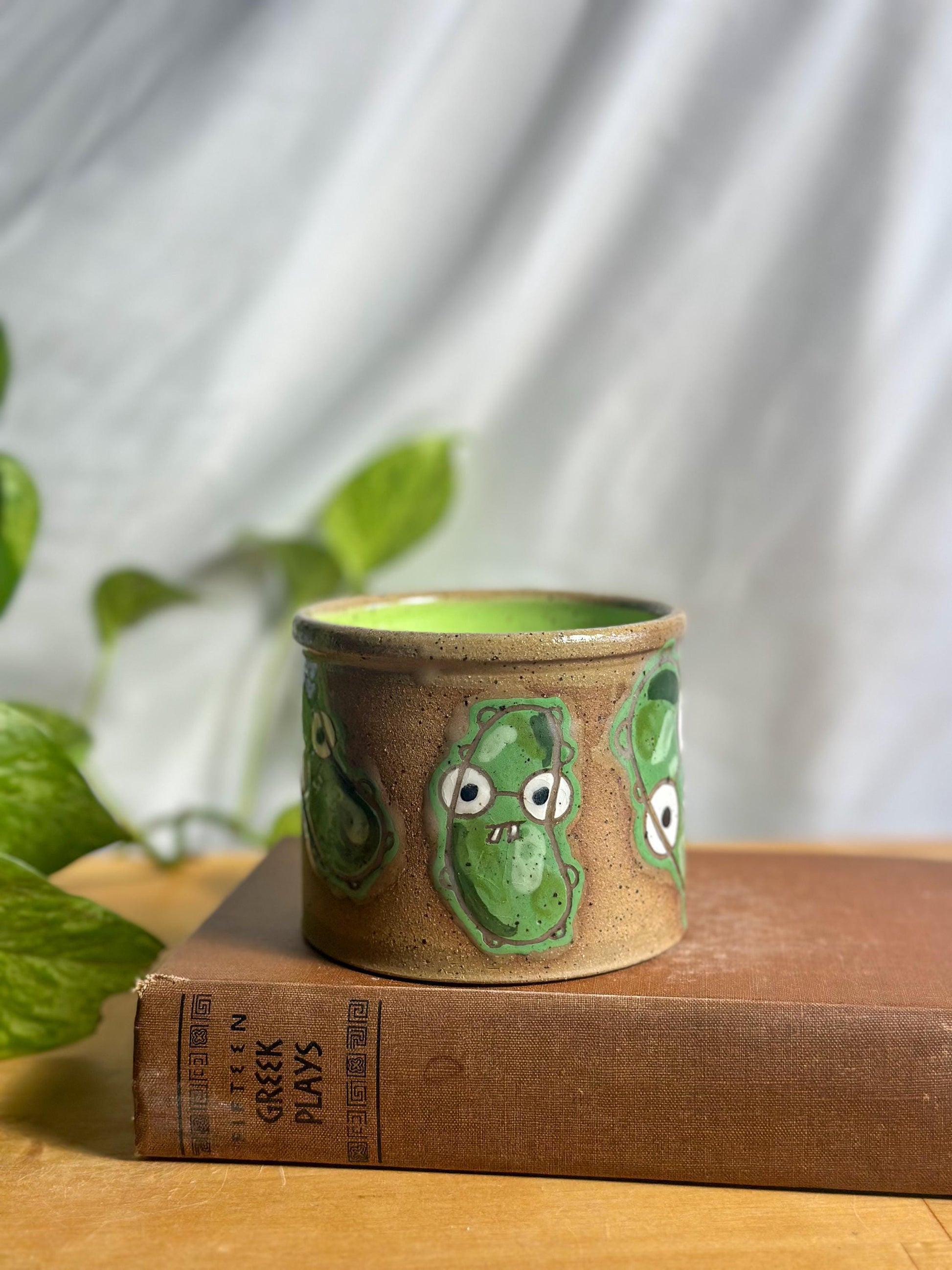 pickle electrolyte character modern latte mug