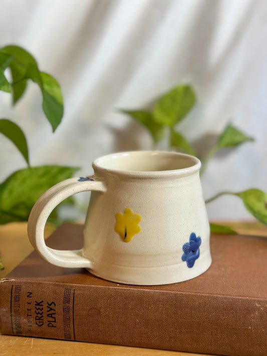 melting flowers matte coffee mug