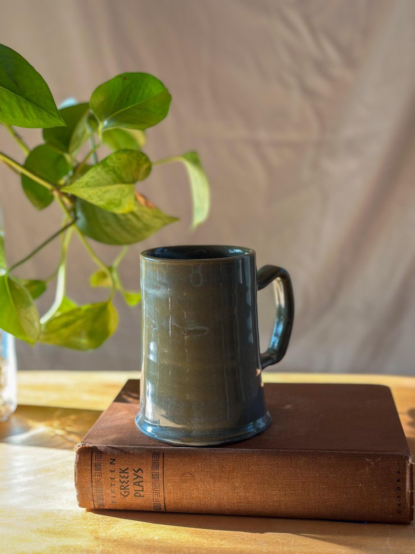 motley green coffee beer tankard mug