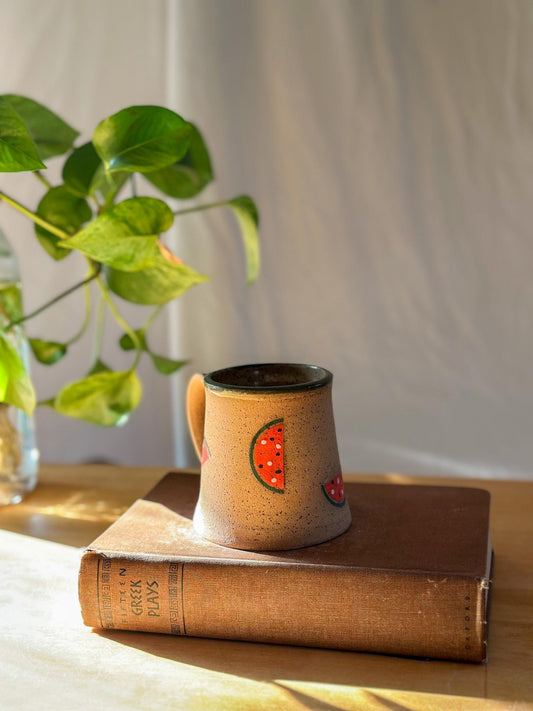 watermelon fruit matte coffee mug