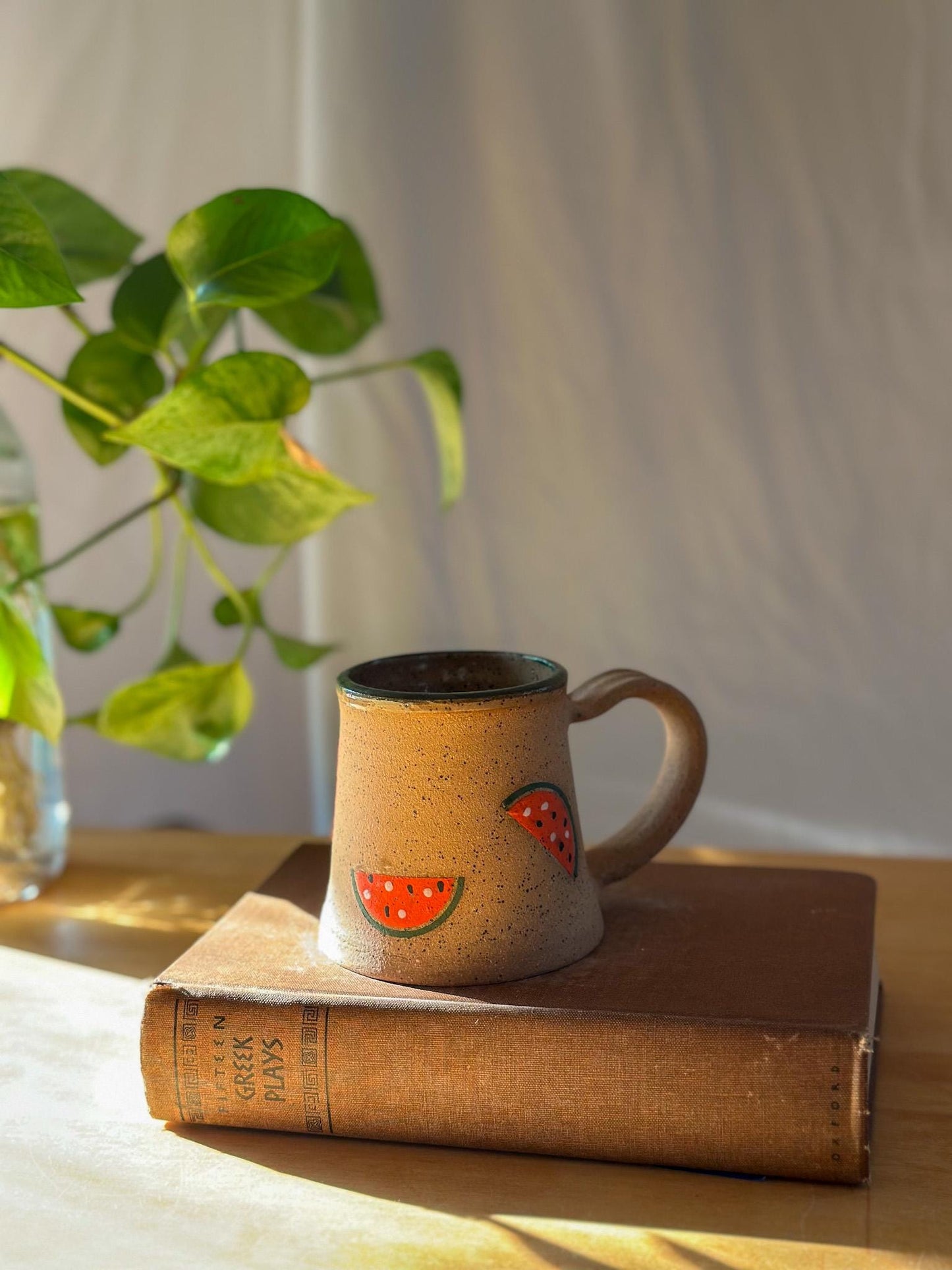 watermelon fruit matte coffee mug