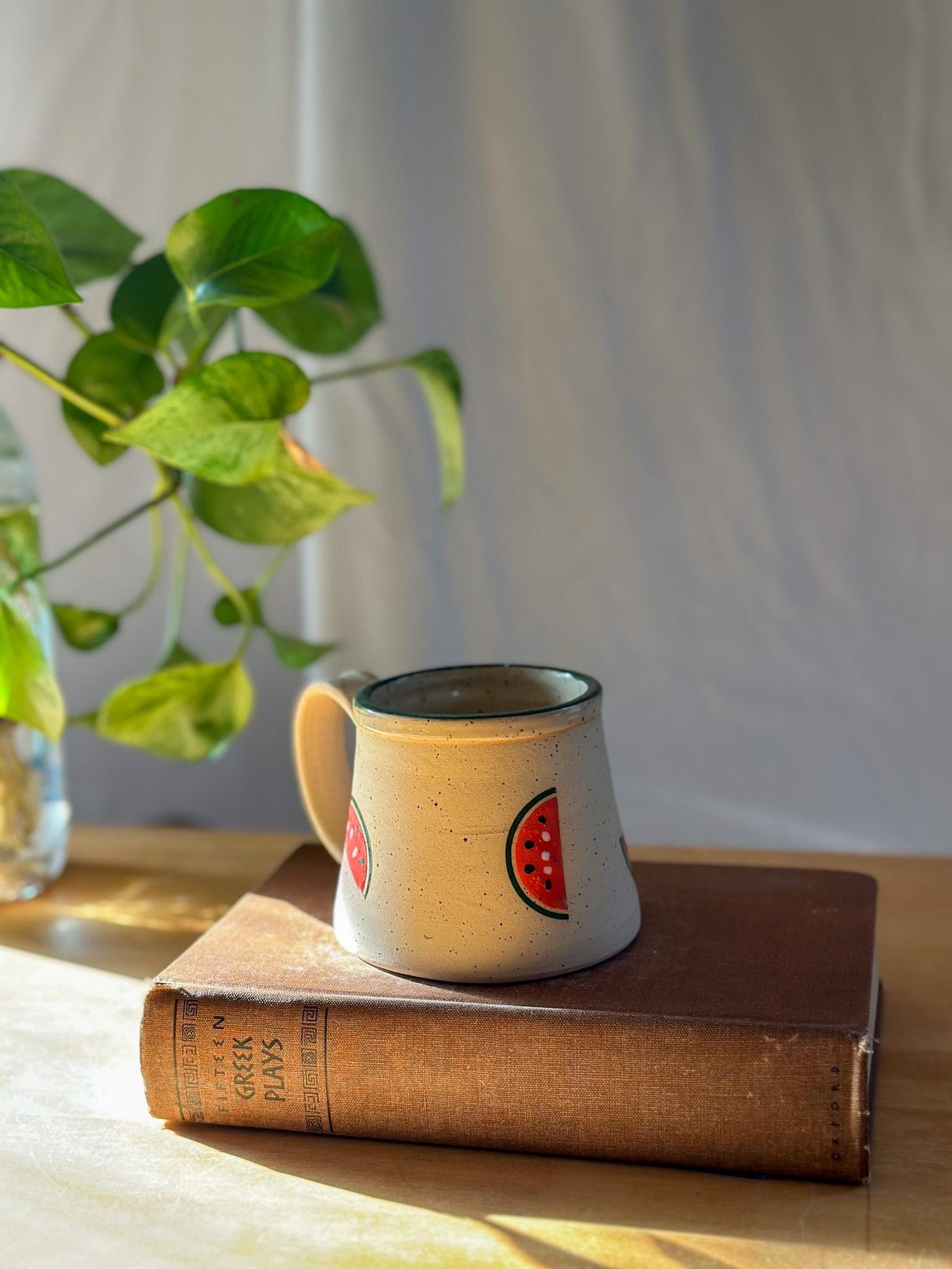 watermelon fruit matte coffee mug