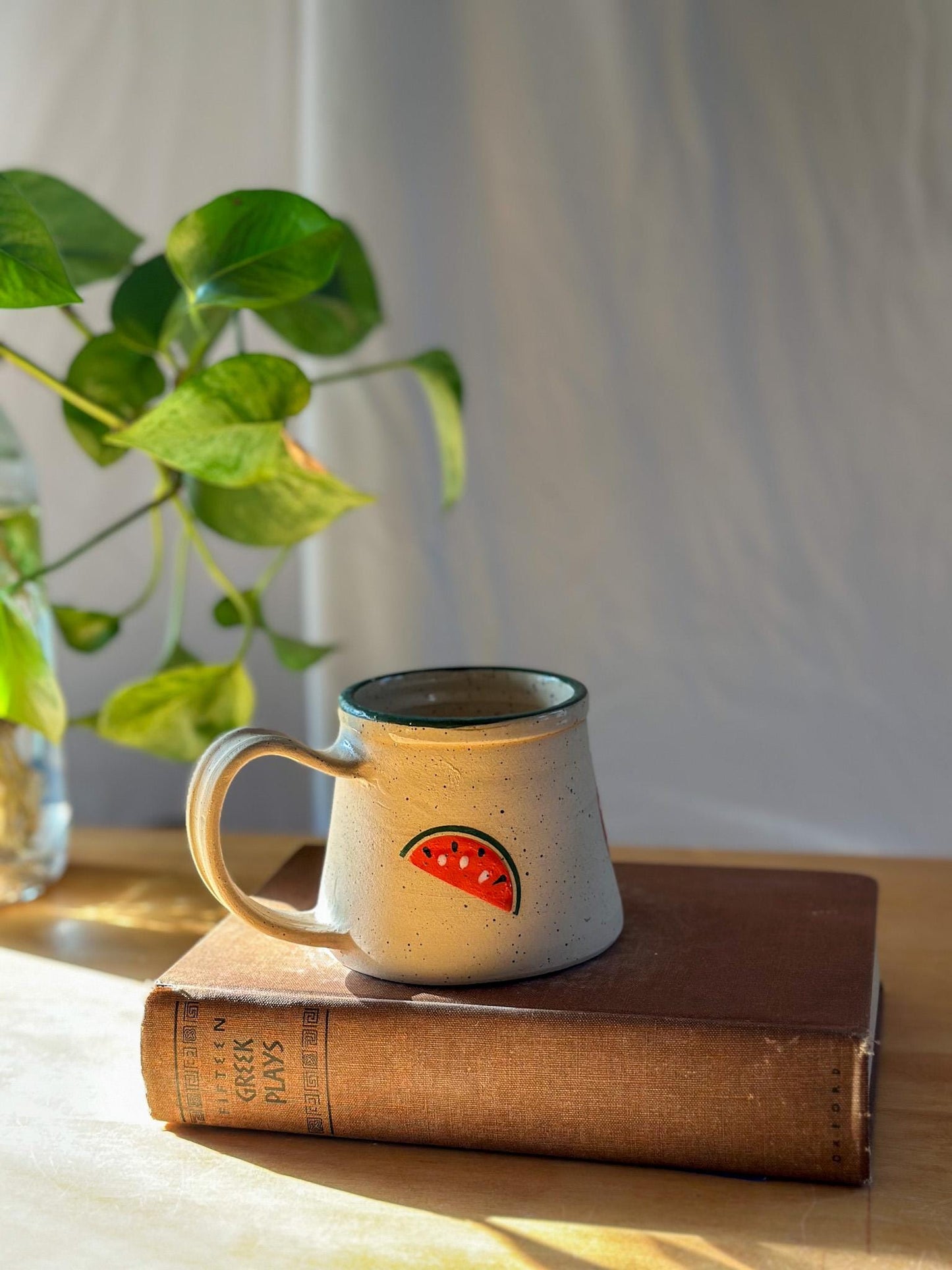 watermelon fruit matte coffee mug