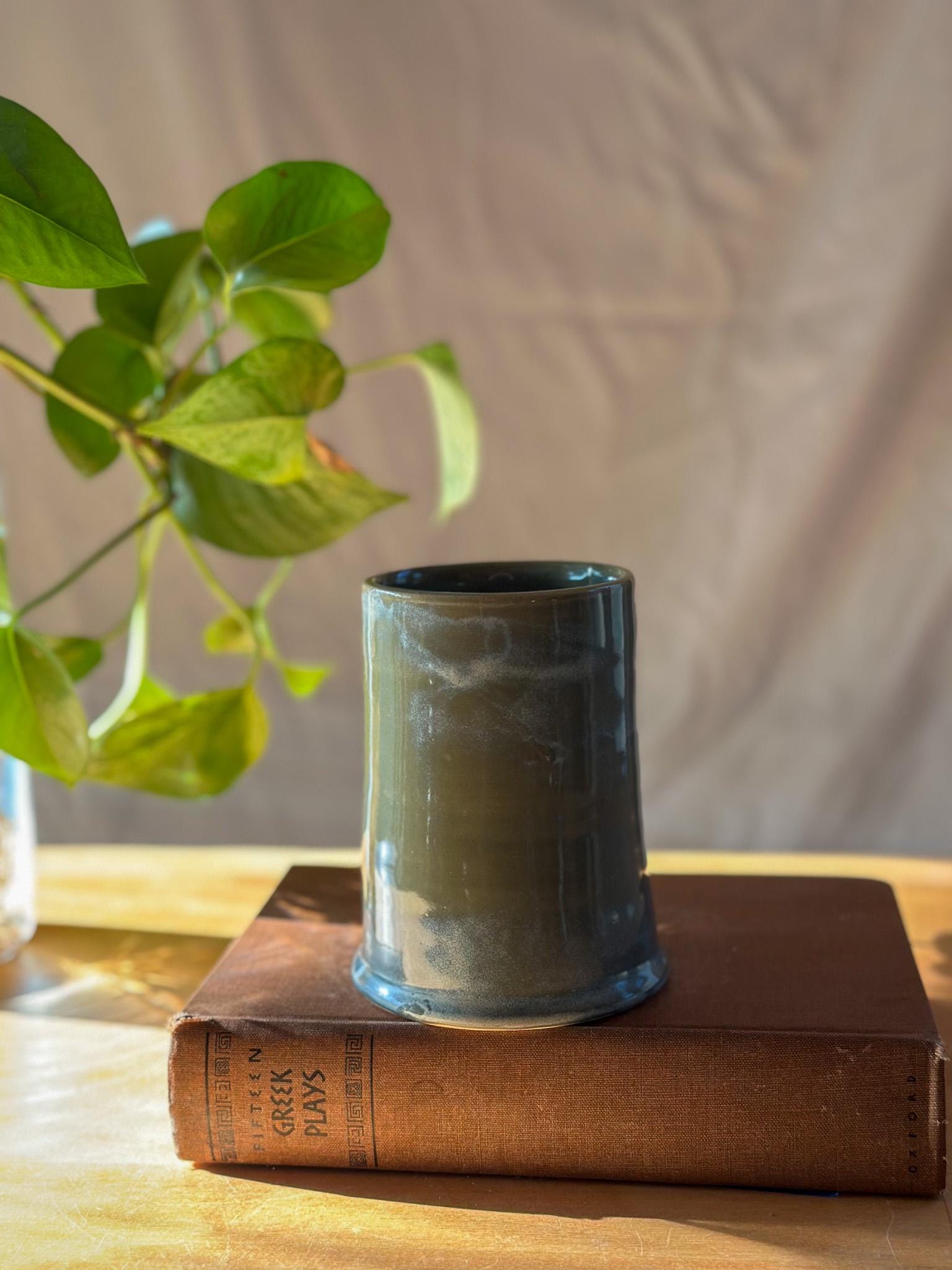 motley green coffee beer tankard mug