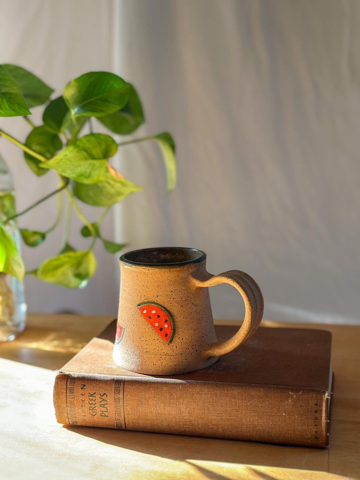 watermelon fruit matte coffee mug