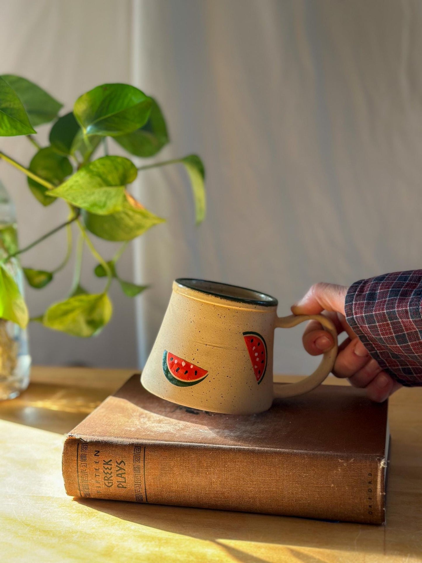 watermelon fruit matte coffee mug