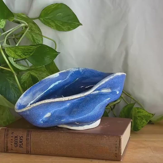 decorative blue bowl - structural vase