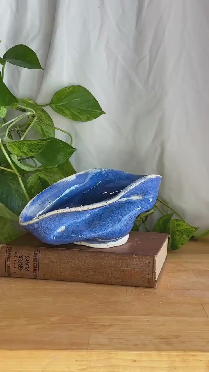 decorative blue bowl - structural vase